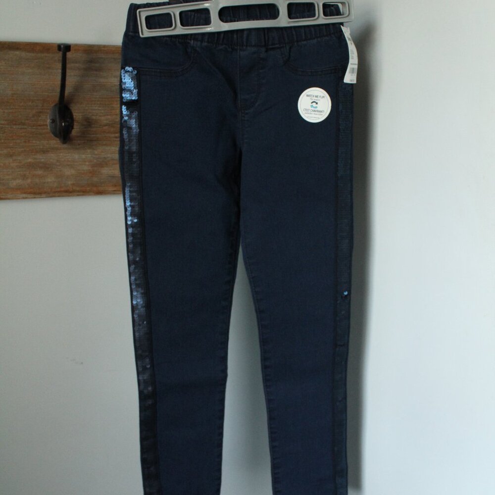 OshKosh Size 7 Girls Jeggings Sequins